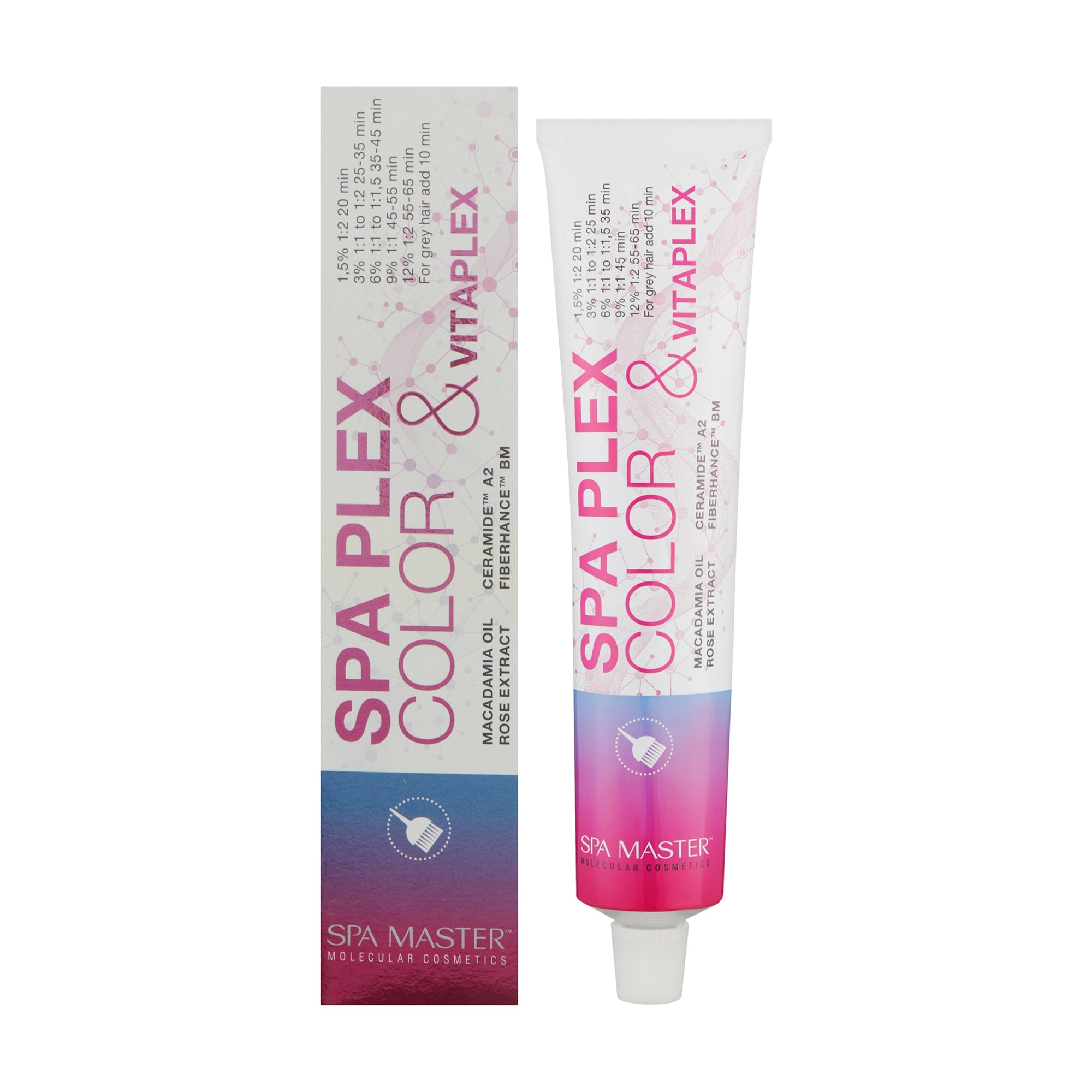 Перманентна крем-фарба для волосся Spa Master Basic Line Spa Cream Color 7/4С Мідний блонд, 100 мл